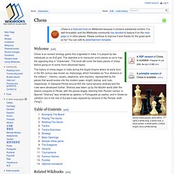 Chess book on wikipedia