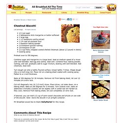 Chestnut Biscotti Recipe -