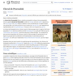 Cheval de Przewalski