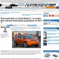 La Chevrolet Bolt versus Tla esla Model 3 en 2017