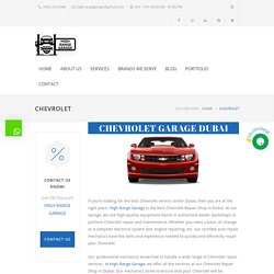 Chevrolet Service Center Dubai