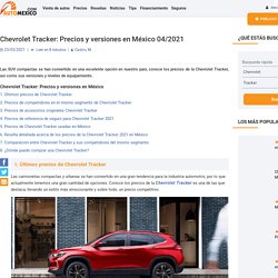 Chevrolet Tracker: Precios y versiones en México 04/2021
