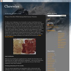 Chewwies: Things to Recollect While Buying Halal Gummy Vitamins