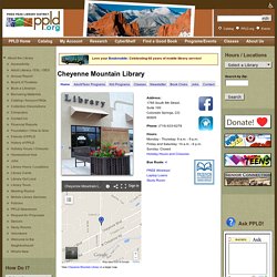 Cheyenne Mountain Library PPLD webpage