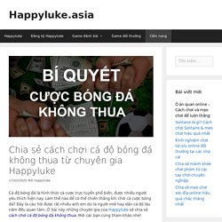 Chia sẻ cách chơi cá độ bóng đá không thua từ chuyên gia