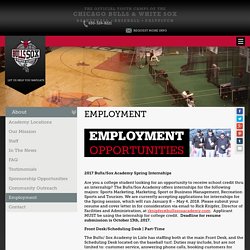 Chicago Bulls/Sox Youth Academy: Employment