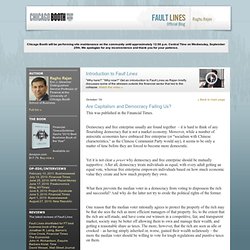 Chicago Booth Blog: Fault Lines by Raghuram Rajan - Fault Lines by Raghuram Rajan