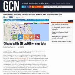 Chicago builds ETL toolkit for open data