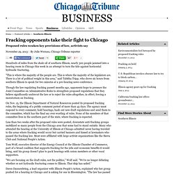 Chicago fracking hearing: Anti-fracking groups turn to Chicago for support