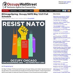 #ChicagoSpring: Occupy NATO May 12-21 Full Schedule