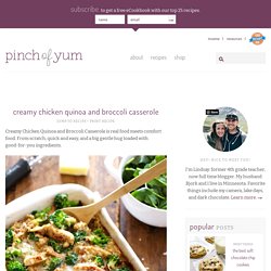 Creamy Chicken Quinoa and Broccoli Casserole Recipe