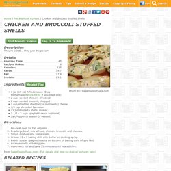 Chicken and Broccoli Stuffed Shells