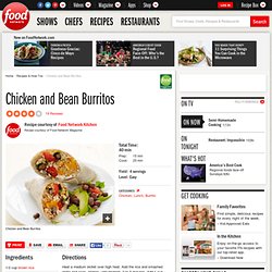 Chicken and Bean Burritos