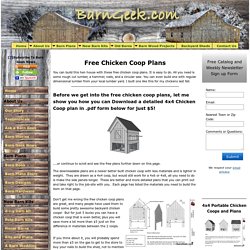 Chicken Coop Plans, Free Chicken Coop Plans