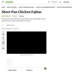 Sheet-Pan Chicken Fajitas Recipe