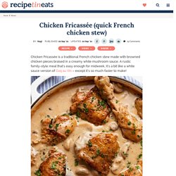 Chicken Fricassée (quick French chicken stew)