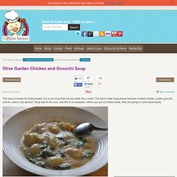 Olive Garden Chicken and Gnocchi Soup