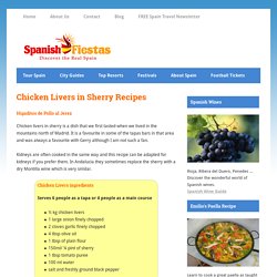 Chicken Livers in Sherry Recipe