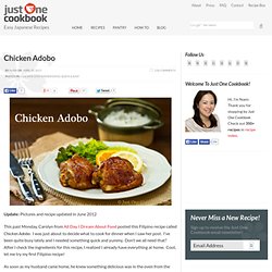 Chicken Adobo — Just One Cookbook