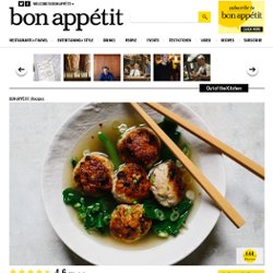 Ginger-Chicken Meatballs with Chinese Broccoli