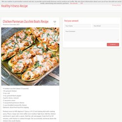 Chicken Parmesan Zucchini Boats Recipe