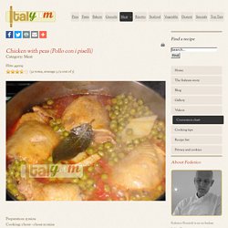 Chicken with peas (Pollo con i piselli)
