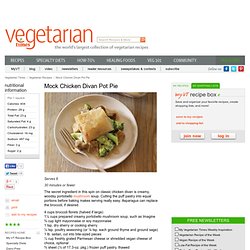 Mock Chicken Divan Pot Pie Recipe