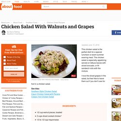 Chicken Salad With Walnuts and Grapes