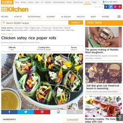 Chicken satay rice paper rolls recipe - 9Kitchen