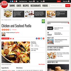 Chicken and Seafood Paella Recipe : Guy Fieri