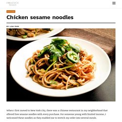 Chicken sesame noodles
