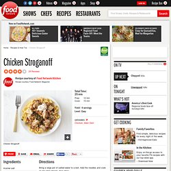 Chicken Stroganoff Recipe : Food Network Kitchens