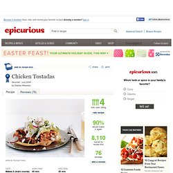 Chicken Tostadas Recipe at Epicurious
