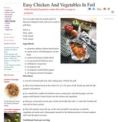 Recipe: Easy Chicken And Vegetables In Foil
