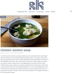 chicken wonton soup – smitten kitchen