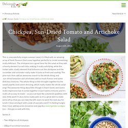 Chickpea, Sun-Dried Tomato and Artichoke Salad