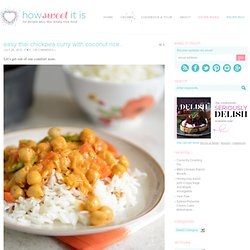 Easy Chickpea Curry with Coconut Rice