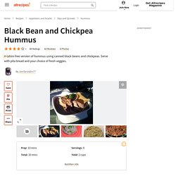Black Bean and Chickpea Hummus Recipe
