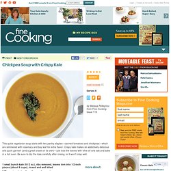 Chickpea Soup with Crispy Kale