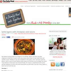 Lamb Tagine with Chickpeas and Raisins