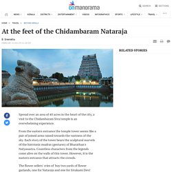 At the feet of the Chidambaram Nataraja