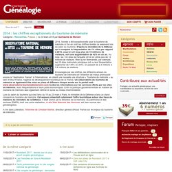 2014 : les chiffres exceptionnels du tourisme de mémoire