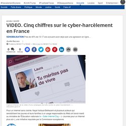 VIDEO. Cinq chiffres sur le cyber-harcèlement en France