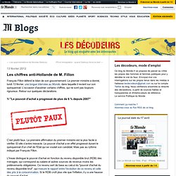 Les chiffres anti-Hollande de M. Fillon