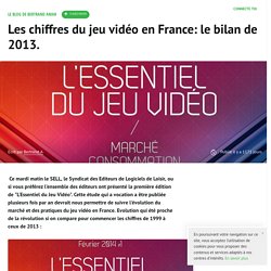 Les chiffres du jeu vidéo en France: le bilan de 2013.