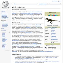 Chilantaisaurus