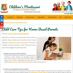 Child Care Tips for Home-Based Parents