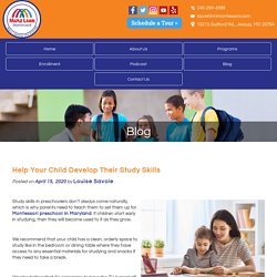 Help Your Child Develop Their Study Skills