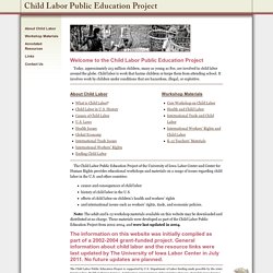 The Child Labor Education Project