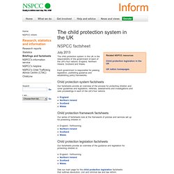 The child protection system in the UK